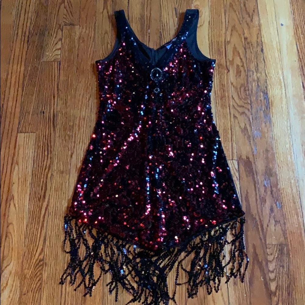 1920’s Flapper Mini Dress Costume Halloween